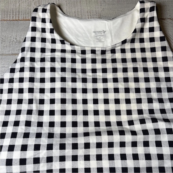 Old Navy Active Powerchill Light Support Top Black & White Bra 4x - Picture 3 of 15